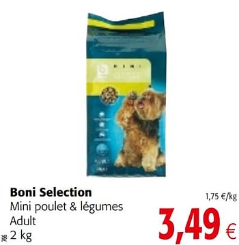 Promotions Boni selection mini poulet + légumes adult - Boni - Valide de 03/01/2018 à 16/01/2018 chez Colruyt