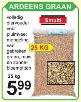 Promoties Ardeens graan - Smulti - Geldig van 02/01/2018 tot 20/01/2018 bij Van Cranenbroek