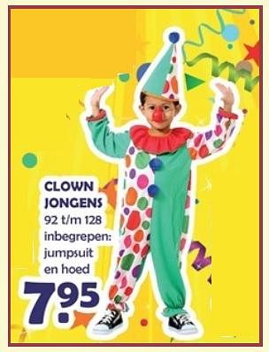 Promoties Clown jongens - Huismerk - Van Cranenbroek - Geldig van 02/01/2018 tot 20/01/2018 bij Van Cranenbroek