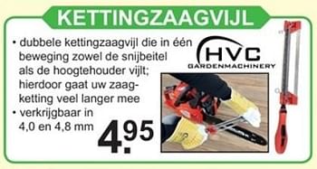 Promoties Hvc kettingzaagvijl - HVC - Geldig van 02/01/2018 tot 20/01/2018 bij Van Cranenbroek