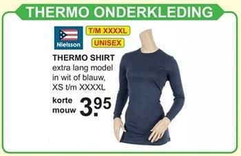 Promoties Thermo shirt korte mouw - Nielsson - Geldig van 02/01/2018 tot 20/01/2018 bij Van Cranenbroek