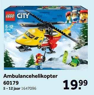 Promoties Ambulancehelikopter 60179 - Lego - Geldig van 03/01/2018 tot 31/01/2018 bij Bart Smit