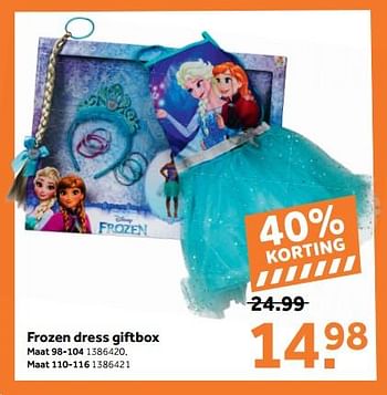 Beschuldigingen Chemie voordeel Disney Frozen Frozen dress giftbox - Promotie bij Bart Smit