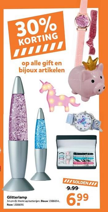 Promoties Glitterlamp - Huismerk - Bart Smit - Geldig van 03/01/2018 tot 31/01/2018 bij Bart Smit