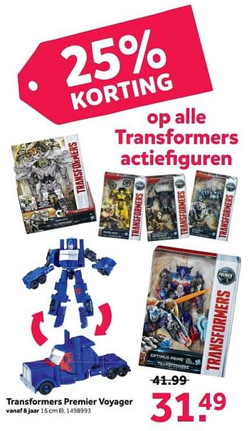 Promoties Transformers premier voyager - Huismerk - Bart Smit - Geldig van 03/01/2018 tot 31/01/2018 bij Bart Smit