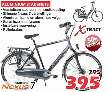 Promoties Aluminium stadsfiets - X-tract - Geldig van 03/01/2018 tot 21/01/2018 bij Itek