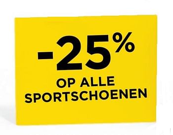 Promotions - 25% op alle sportschoenen - Produit maison - Molecule - Valide de 01/01/2018 à 31/01/2018 chez Molecule