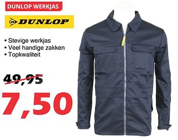 Promoties Dunlop werkjas - Dunlop - Geldig van 03/01/2018 tot 21/01/2018 bij Itek