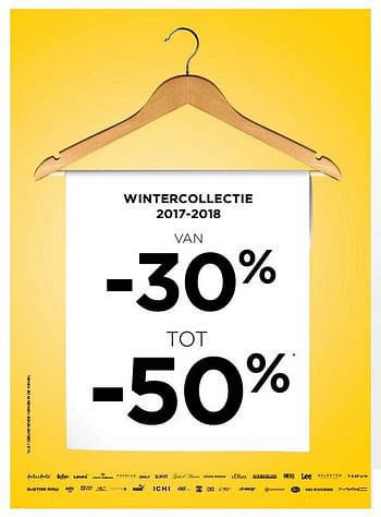 Promoties Wintercollectie 2017-2018 van - 30% tot - 50% - Huismerk - Molecule - Geldig van 01/01/2018 tot 31/01/2018 bij Molecule