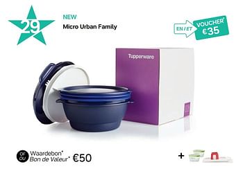 Promoties Micro urban family - Huismerk - Tupperware - Geldig van 01/01/2018 tot 04/02/2018 bij Tupperware