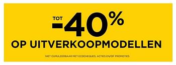 Promotions Tot - 40% op uitverkoopmodellen - Produit maison - Molecule - Valide de 01/01/2018 à 31/01/2018 chez Molecule