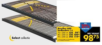 Bossflex 600 bedbodem vlak - Promotie bij Bed