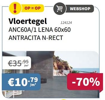 Promotions Vloertegel - Produit maison - Cevo - Valide de 05/01/2018 à 17/01/2018 chez Cevo Market