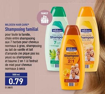 Mildeen Shampooing familial - Promotie bij