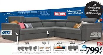 Promoties Hoeksalon choice - Huismerk - Seats and Sofas - Geldig van 14/01/2018 tot 20/01/2018 bij Seats and Sofas