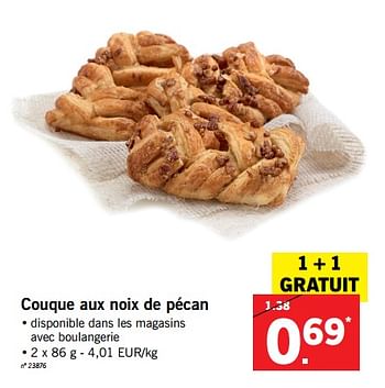 Promotions Couque aux noix de pécan - Produit maison - Lidl - Valide de 15/01/2018 à 20/01/2018 chez Lidl
