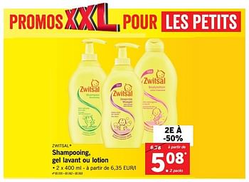 Promotions Shampooing, gel lavant ou lotion - Zwitsal - Valide de 15/01/2018 à 20/01/2018 chez Lidl