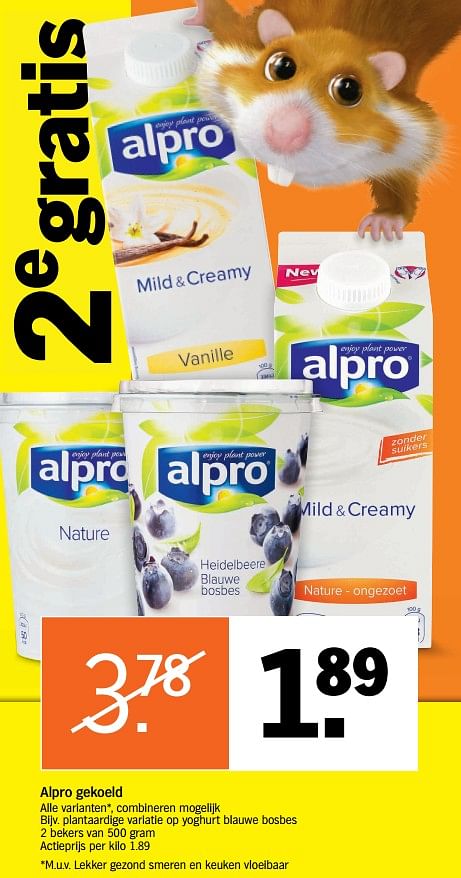 Alpro Alpro Plantaardige Variatie Op Yoghurt Blauwe Bosbes - Promotie ...