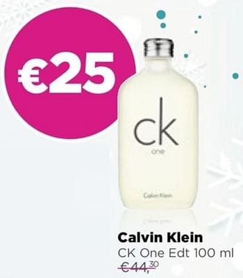 Promoties Calvin klein ck one - Calvin Klein - Geldig van 03/01/2018 tot 31/01/2018 bij ICI PARIS XL