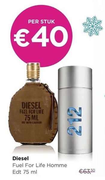 Promoties Diesel fuel for life homme - Diesel - Geldig van 03/01/2018 tot 31/01/2018 bij ICI PARIS XL