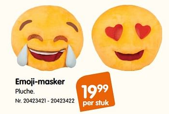 Promoties Emoji-masker - Huismerk - Fun - Geldig van 02/01/2018 tot 19/02/2018 bij Fun