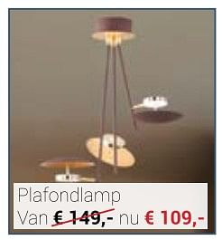 Promotions Plafondlamp - Produit Maison - Meubelen Jonckheere - Valide de 03/01/2018 à 31/01/2018 chez Meubelen Jonckheere
