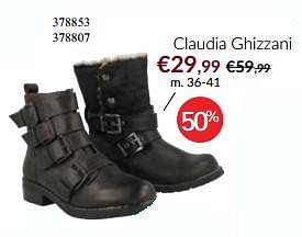 Promoties Claudia ghizzani dames schoenen - Claudia Ghizzani - Geldig van 08/01/2018 tot 31/01/2018 bij Berca