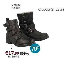 Promoties Claudia ghizzani dames schoenen - Claudia Ghizzani - Geldig van 08/01/2018 tot 31/01/2018 bij Berca