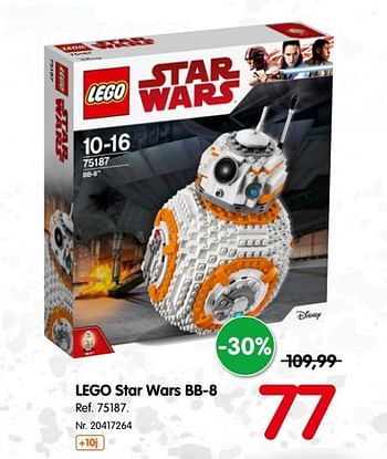 Promoties Lego star wars bb8 75187 - Lego - Geldig van 02/01/2018 tot 19/02/2018 bij Fun
