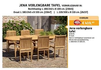 Promotions Jena verlengbare tafel - Morati - Valide de 03/01/2018 à 31/01/2018 chez Overstock