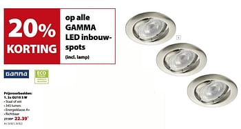 Promoties Gamma inbouwspot - Gamma - Geldig van 17/01/2018 tot 29/01/2018 bij Gamma