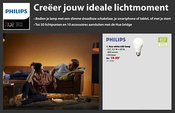 Promoties Hue white led lamp - Philips - Geldig van 17/01/2018 tot 29/01/2018 bij Gamma
