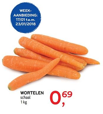 Promoties Wortelen - Huismerk - Alvo - Geldig van 17/01/2018 tot 30/01/2018 bij Alvo