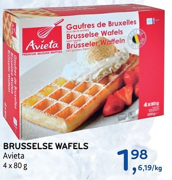 Promoties Brusselse wafels avieta - Avieta - Geldig van 17/01/2018 tot 30/01/2018 bij Alvo