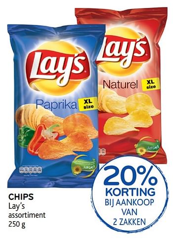 Promoties Chips lay`s - Lay's - Geldig van 17/01/2018 tot 30/01/2018 bij Alvo