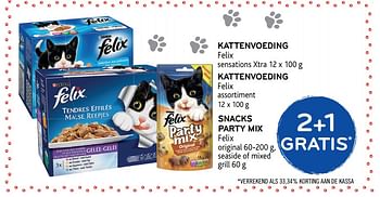 Promoties Kattenvoeding felix - Purina - Geldig van 17/01/2018 tot 30/01/2018 bij Alvo