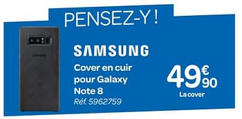 Promotions Samsung cover en cuir pour galaxy note 8 - Samsung - Valide de 10/01/2018 à 22/01/2018 chez Carrefour