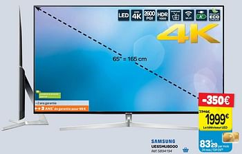 Promotions Samsung led-tv ue65mu8000 - Samsung - Valide de 10/01/2018 à 22/01/2018 chez Carrefour
