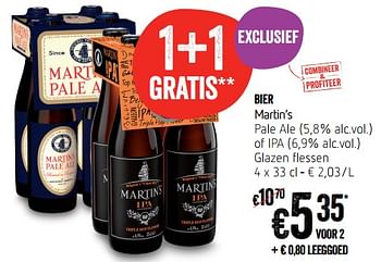 Promoties Bier martin`s - Martin's - Geldig van 11/01/2018 tot 17/01/2018 bij Delhaize