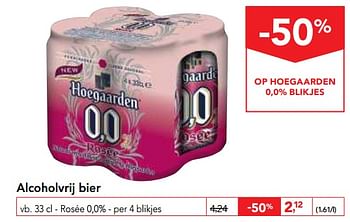 Promoties Alcoholvrij bier - Hoegaarden - Geldig van 17/01/2018 tot 30/01/2018 bij Makro