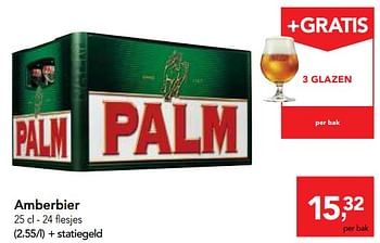 Promoties Amberbier - Palm - Geldig van 17/01/2018 tot 30/01/2018 bij Makro