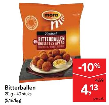 Promoties Bitterballen - Mora - Geldig van 17/01/2018 tot 30/01/2018 bij Makro