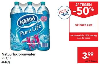 Promoties Natuurlijk bronwater - Nestlé - Geldig van 17/01/2018 tot 30/01/2018 bij Makro