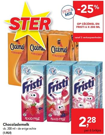 Promoties Chocolademelk - Cecemel - Geldig van 17/01/2018 tot 30/01/2018 bij Makro