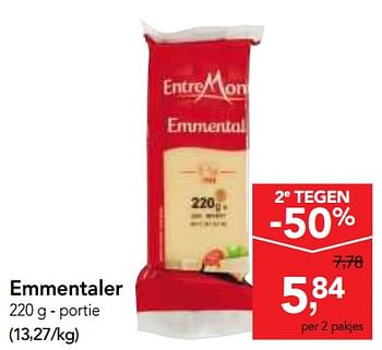 Promoties Emmentaler - Entre Mont - Geldig van 17/01/2018 tot 30/01/2018 bij Makro