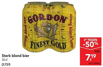 Promoties Sterk blond bier - Gordon - Geldig van 17/01/2018 tot 30/01/2018 bij Makro