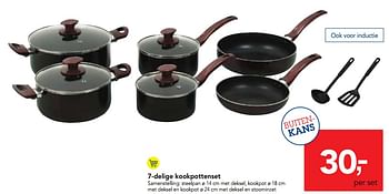 Promoties 7-delige kookpottenset - Huismerk - Makro - Geldig van 17/01/2018 tot 30/01/2018 bij Makro