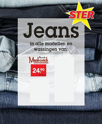 Promoties Jeans - Alexander Maskovick - Geldig van 17/01/2018 tot 30/01/2018 bij Makro