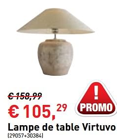 Promotions Lampe de table virtuvo - Bristol - Valide de 03/01/2018 à 31/01/2018 chez Overstock