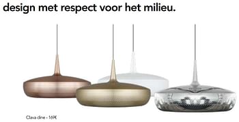 Promoties Clava dine hanglamp - Huismerk - Eggo - Geldig van 01/01/2018 tot 31/12/2018 bij Eggo